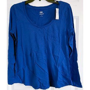NWT Old Navy Long Sleeve Relaxed Scoopneck Tee 596486